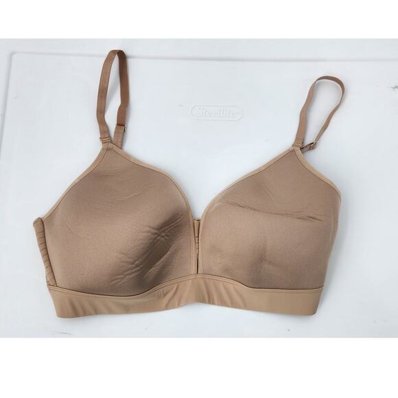 New NWOT ThirdLove 24/7 Nude Seamless Stripe Wireless Bra 34C 1/2 - Picture 3 of 7